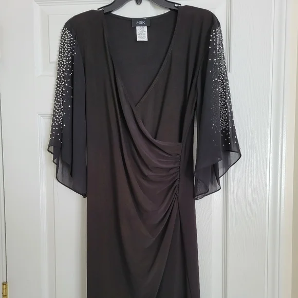 msk beaded dress Ruvic Knit Maxi Beaded Dress / White | MESHKI main image 1